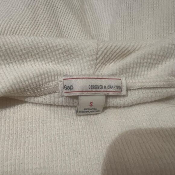 3 for‎ $30! Gap waffle off white waffle long sleeve tee - Picture 3 of 8